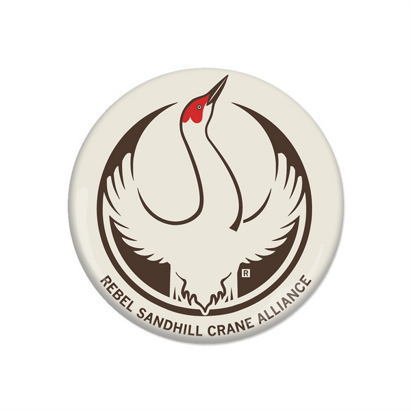 Rebel Sandhill Crane Alliance Button