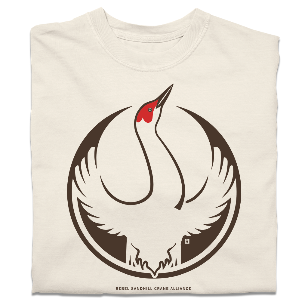 money tree flamingo and sandhill Rebel Sandhill Crane Alliance Heavyweight T-Shirt – RAYGUN