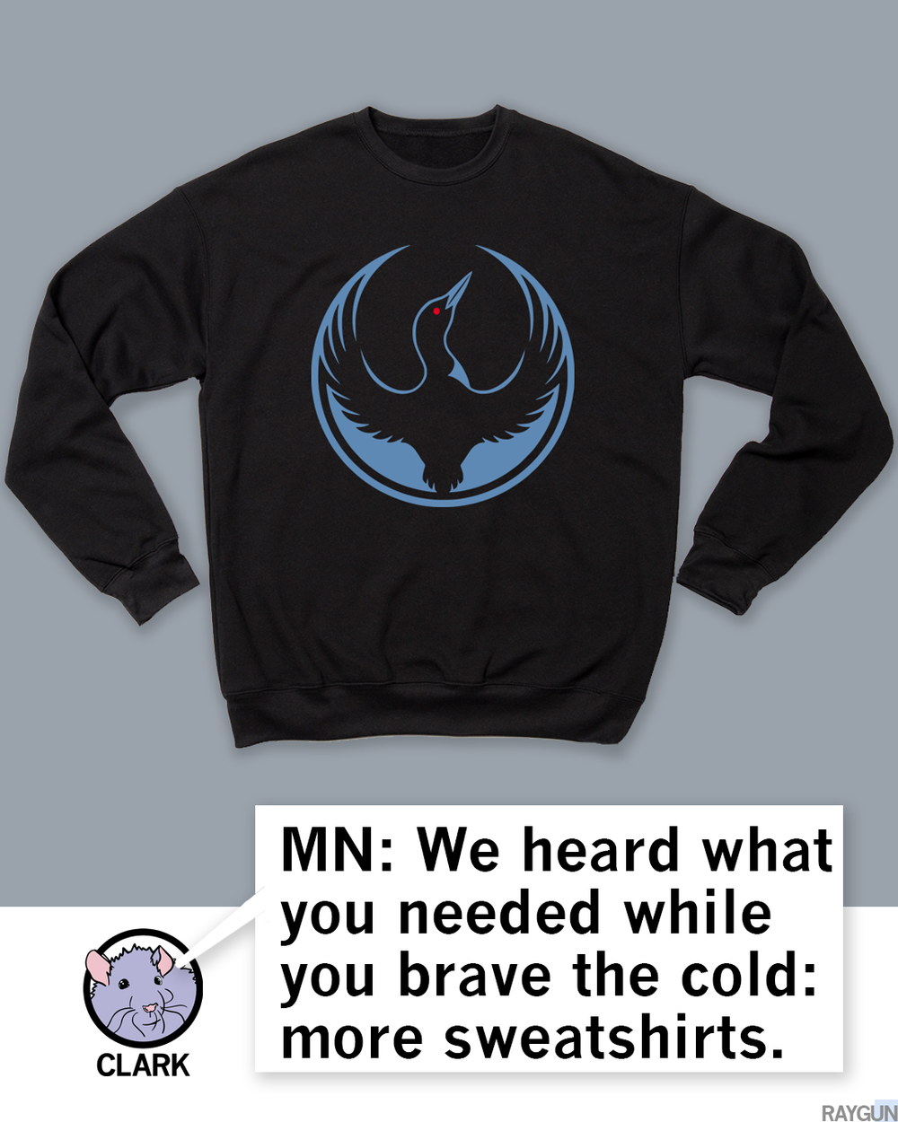 Rebel Loon Alliance Black Crew Sweatshirt