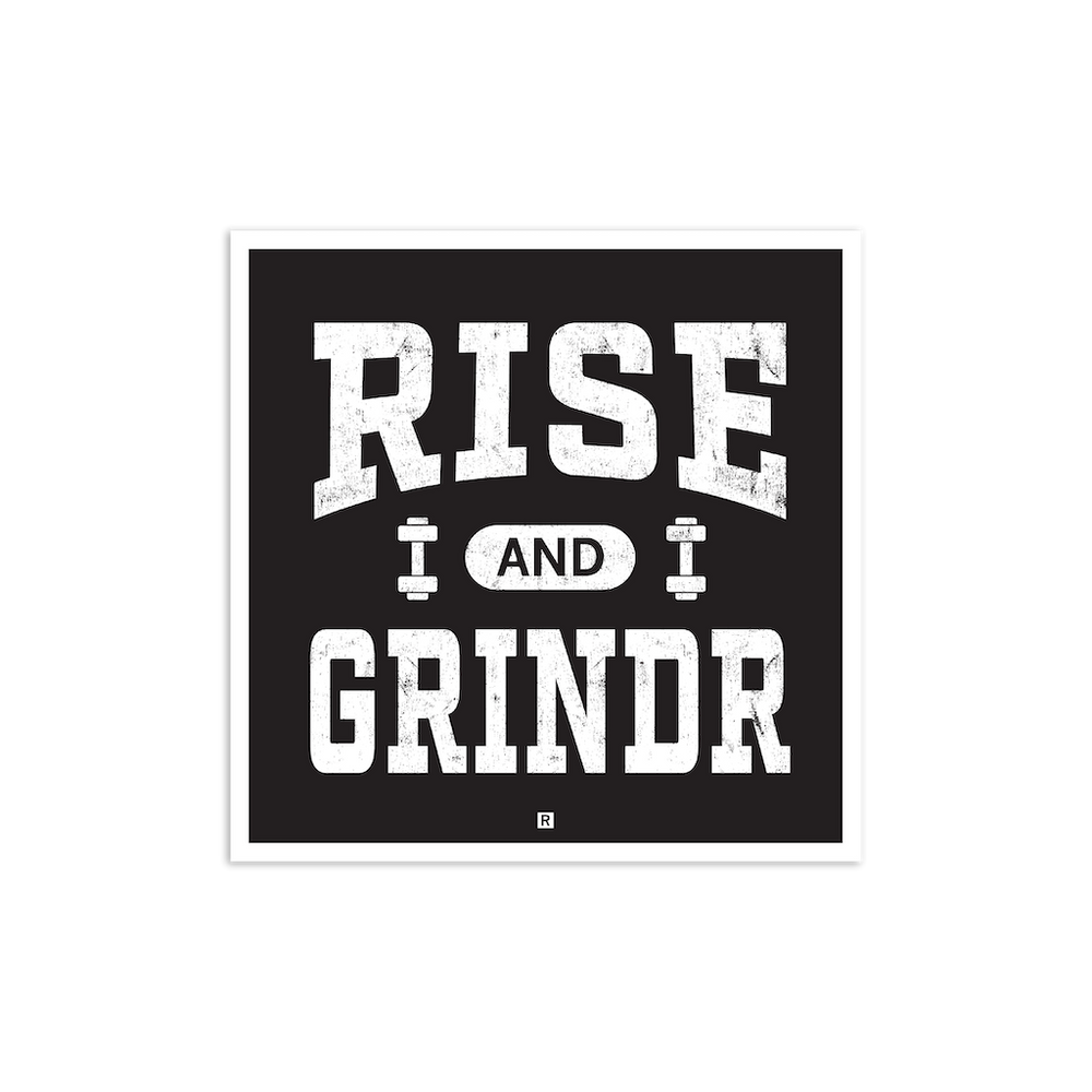 Rise And Grindr Die-Cut Sticker