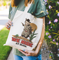 Cluster Funk Studio: Opossum Cowboy Tote Bag