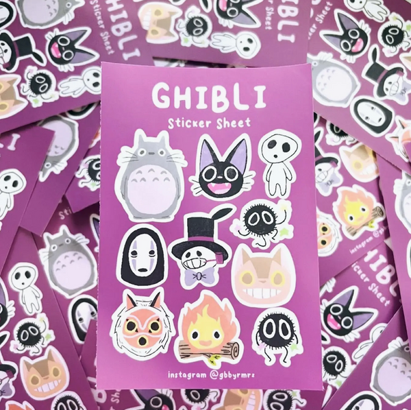 Art of Gabby: Ghibli Sticker Sheet