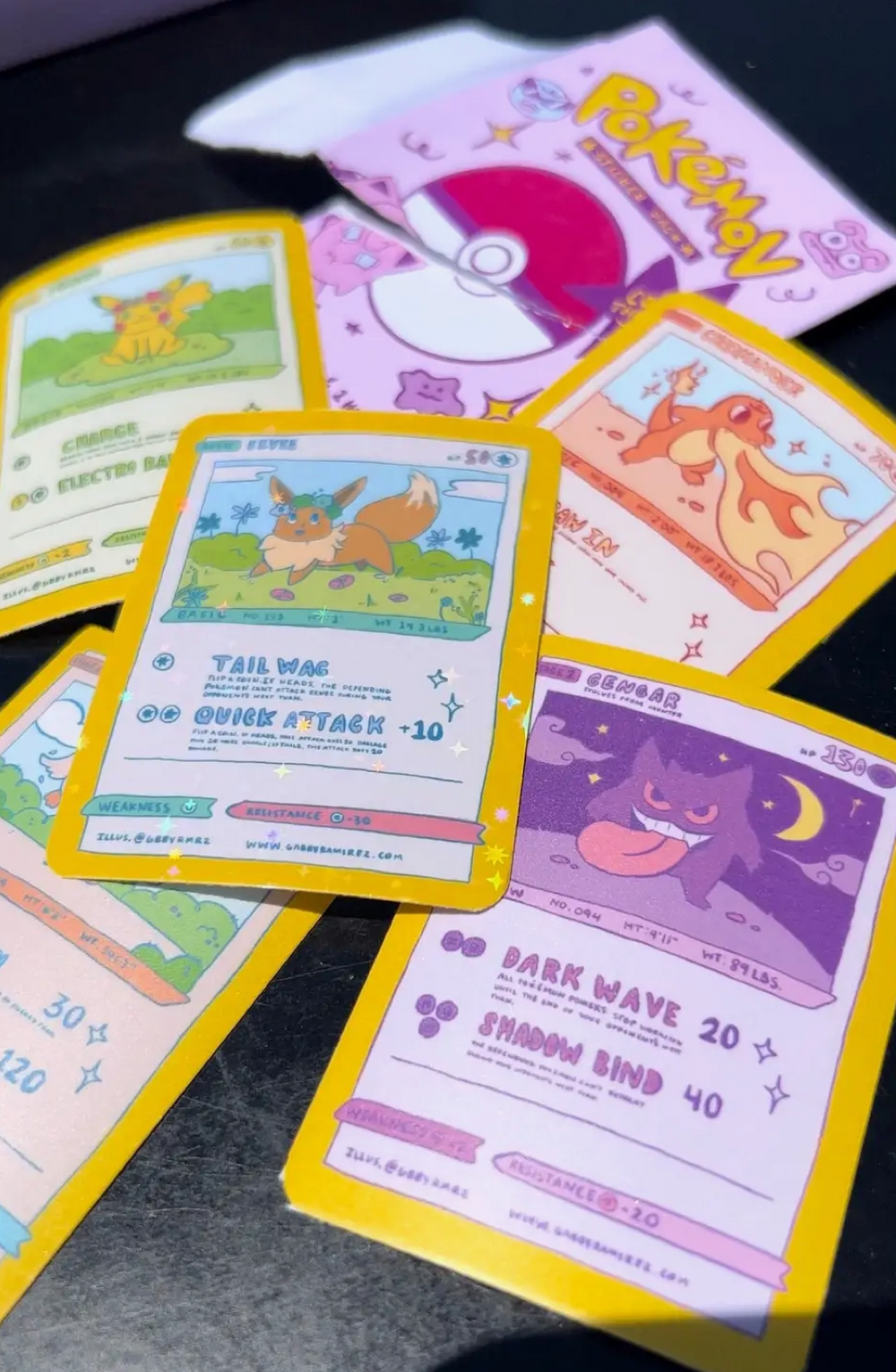 Art of Gabby: Pokemon Card Sticker Packs RAYGUN Art of Gabby: Pokemon Card Sticker Packs RAYGUN