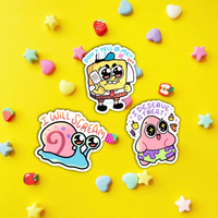 Ghostiekid: Don't Yell At Me Spongebob Sticker