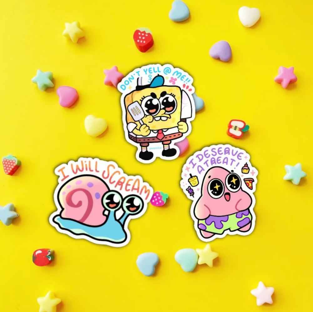 Sticker Patrick Thanks Ghostiekid: I Deserve A Treat Patrick Star Sticker – RAYGUN