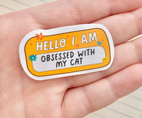 Happyish Brand: Obsessed With My Cat Sticker