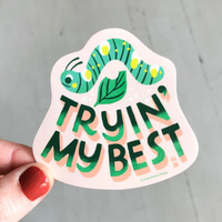 Free Period Press: Trying My Best Sticker