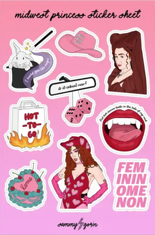 Sammy Gorin: Chappell Roan Sticker Sheet