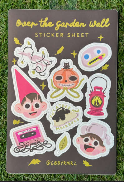 Art of Gabby: Over The Garden Wall Sticker Sheet