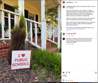 I Heart Public Schools Yard Sign