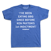 Talarico Eating BBQ