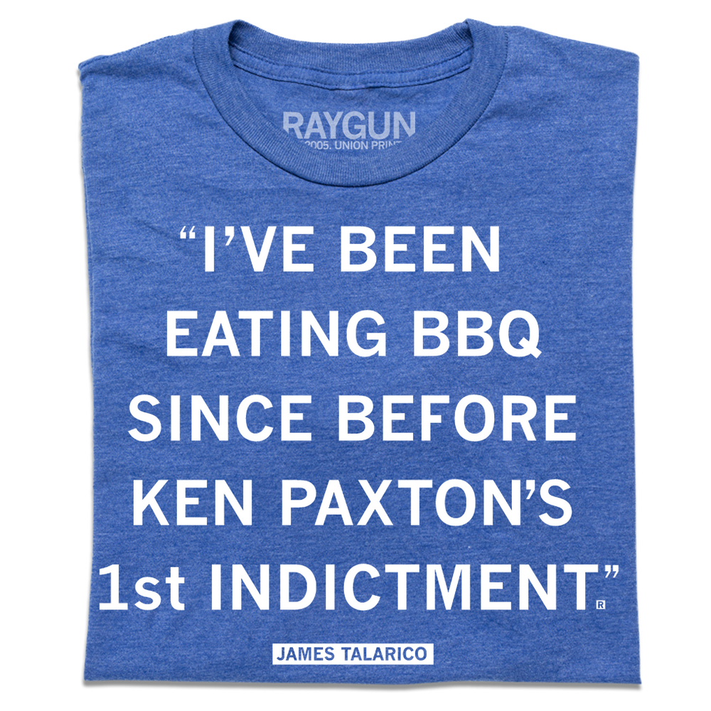 Talarico Eating BBQ