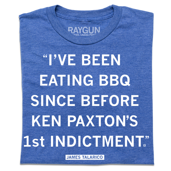 Talarico Eating BBQ