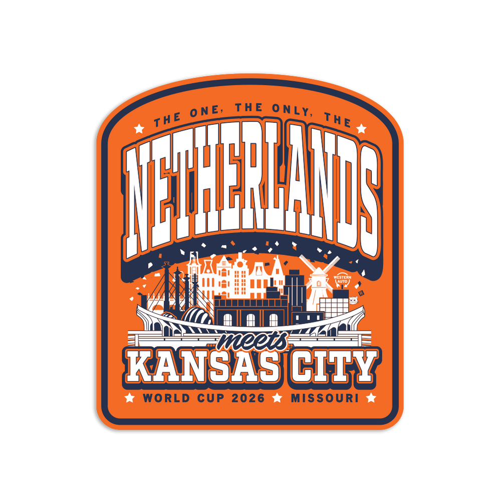 The Netherlands KC Max Collegiate Die-Cut Sticker