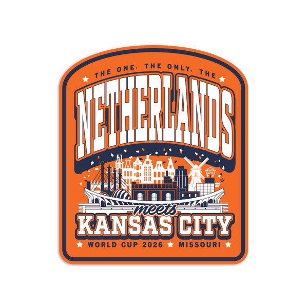 The Netherlands KC Max Collegiate Die-Cut Sticker