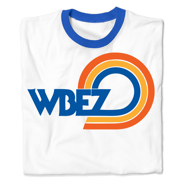 WBEZ Vintage Logo White Ringer