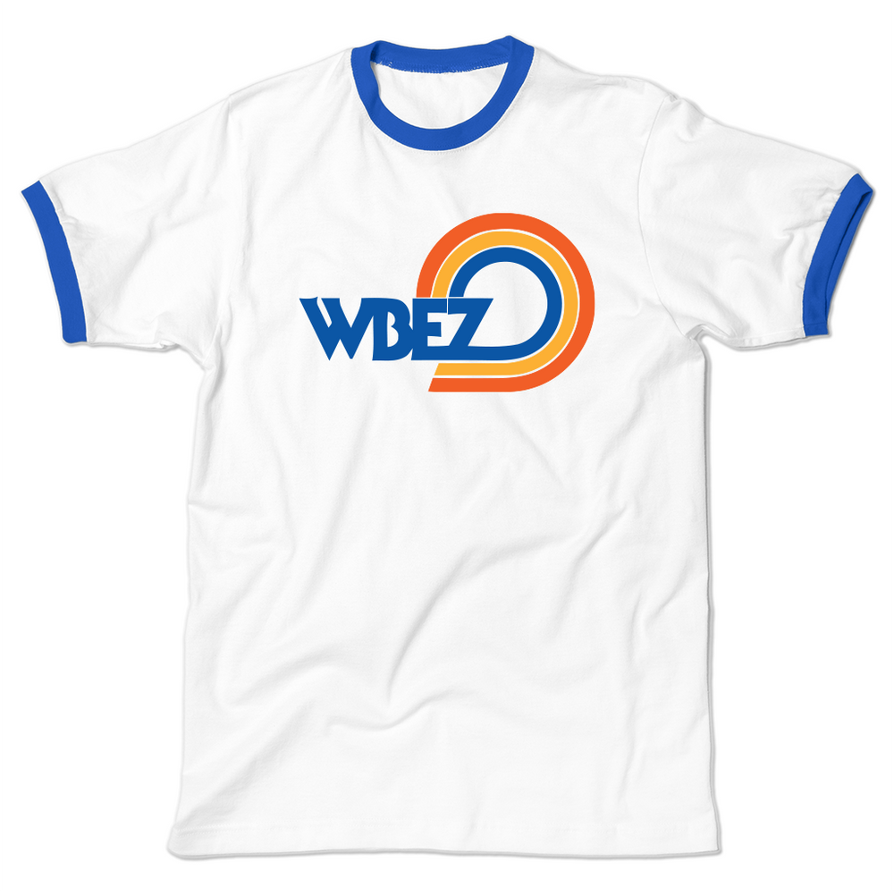 WBEZ Vintage Logo White Ringer