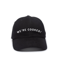 We're Cooked Curved Logo Dad Hat