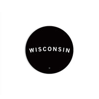 Wisconsin Curved Logo Die-Cut Sticker