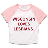 Wisconsin Loves Lesbians Baby Tee