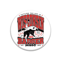 Wisconsin Max Collegiate Button
