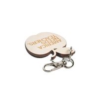 America Needs Teachers Wood Keychain