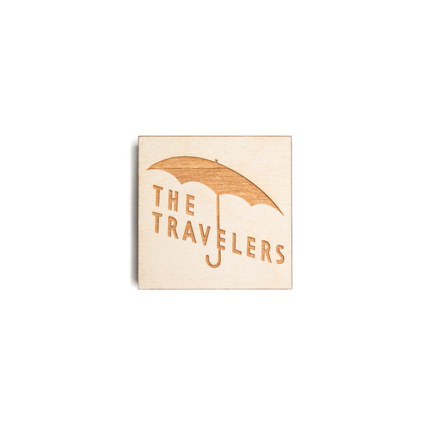 The Travelers Wood Magnet