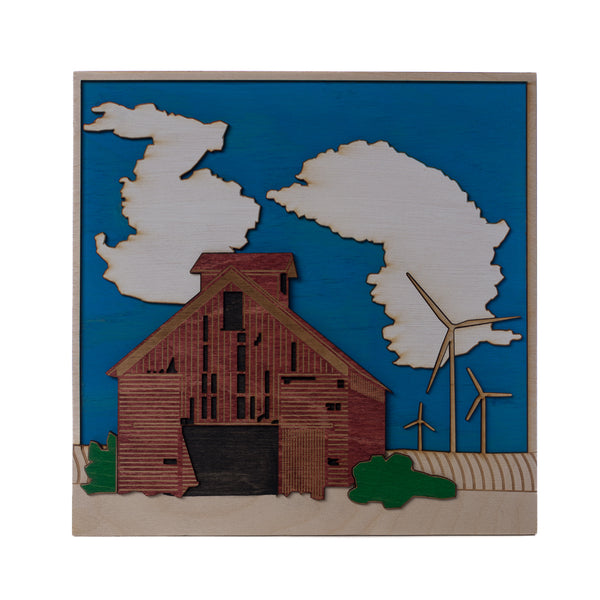 Wind Turbine Pop Piece Barn Wall Art