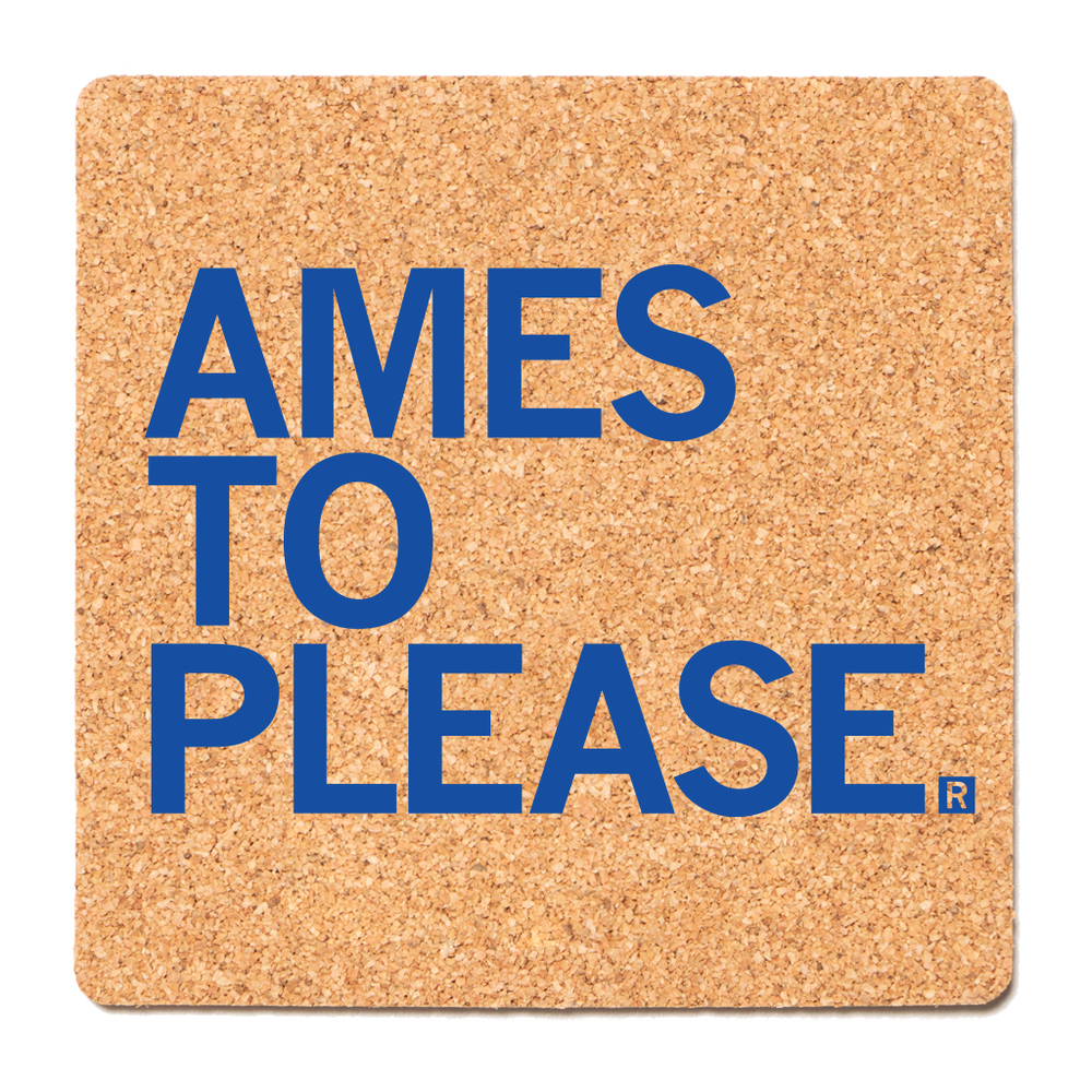 Ames To Please Cork Coaster