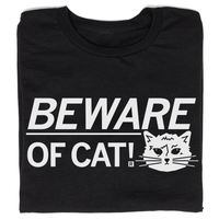 Beware of cat t-shirt