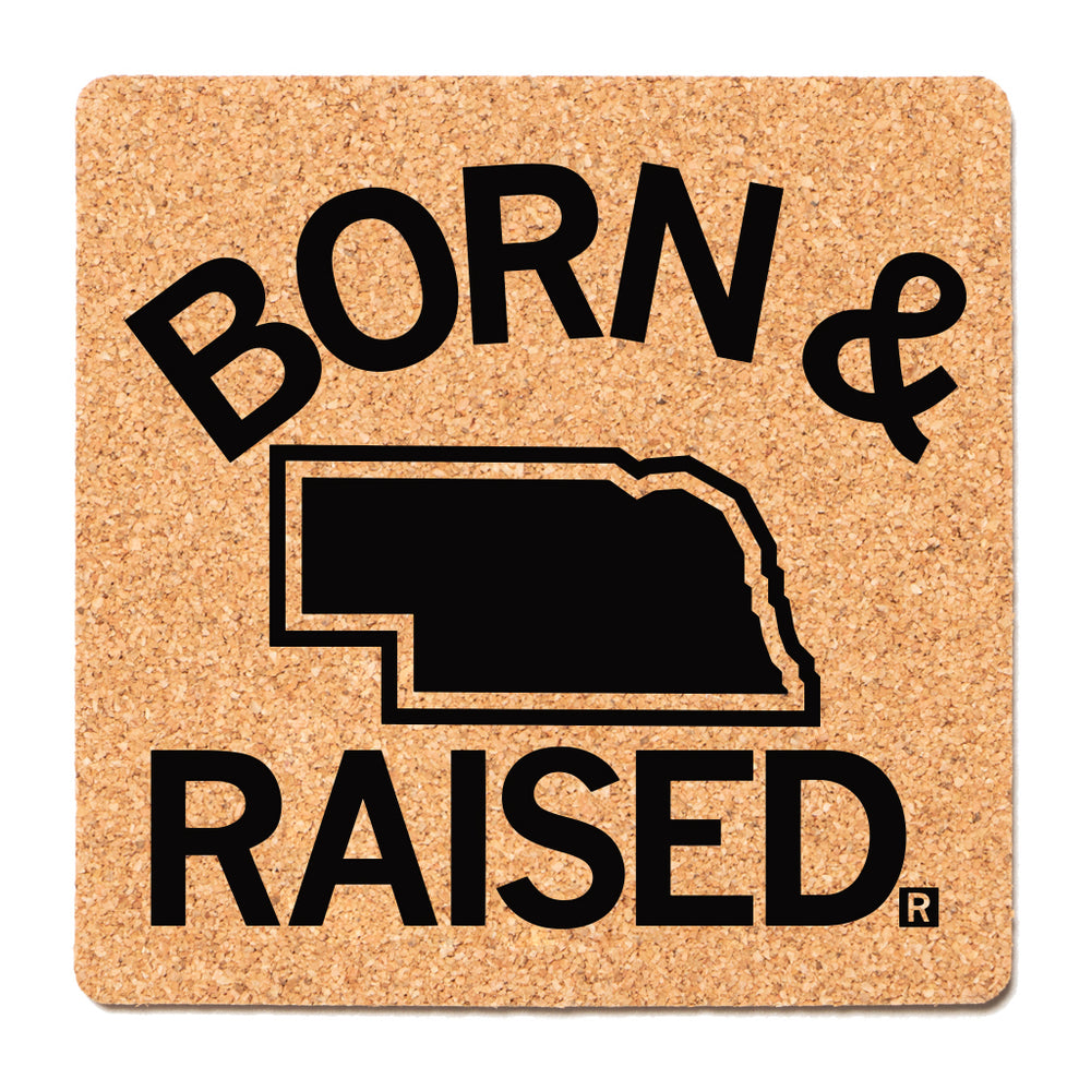 NE Born & Raised Cork Coaster
