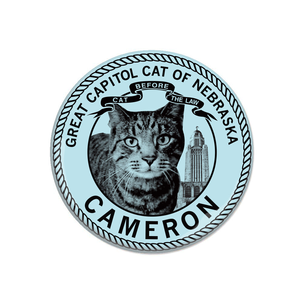 Cameron the Cat Button