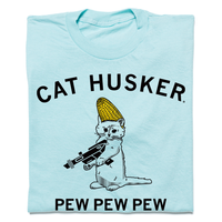 Cat Husker Pew Pew Pew