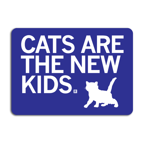 Cats Are The New Kids Die-Cut Sticker