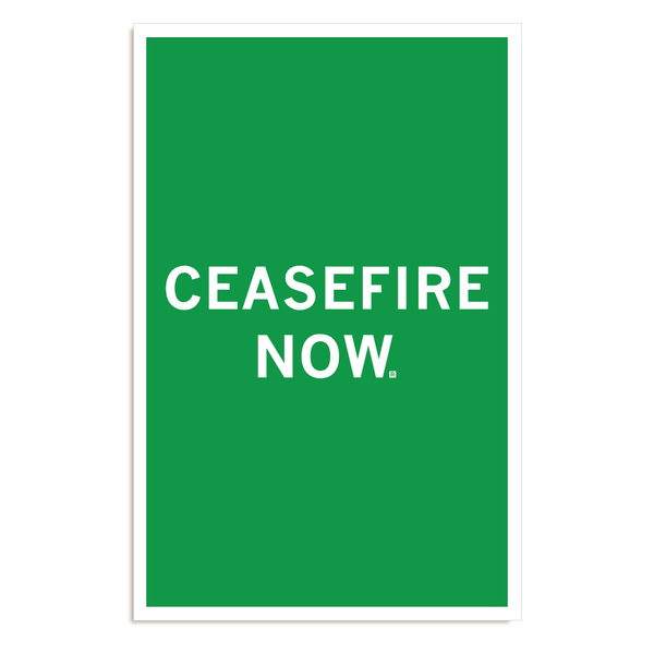 Ceasefire Now Poster