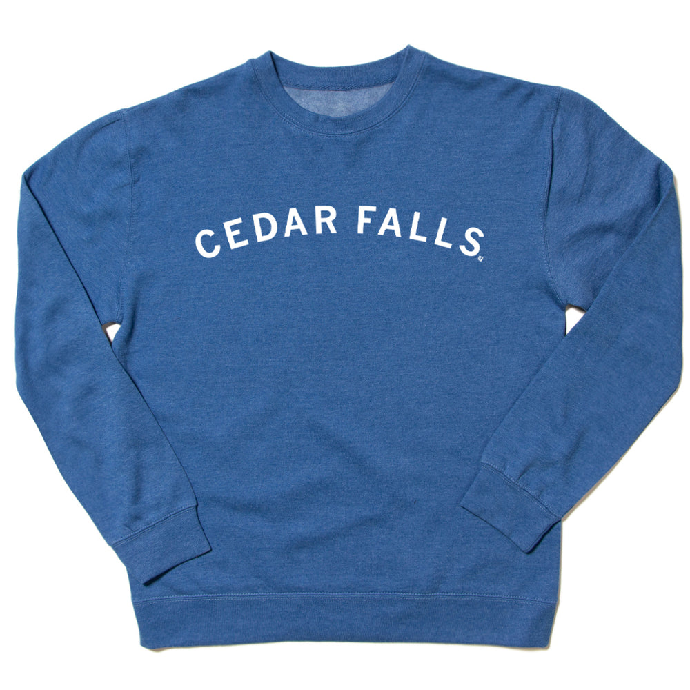 Cedar Falls Curved Logo Crew Sweatshirt