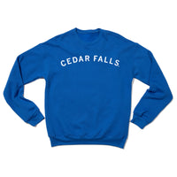 Cedar Falls Curved Logo Crew Sweatshirt