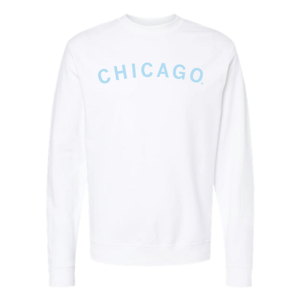 Chicago Curved Logo Crew Sweatshirt