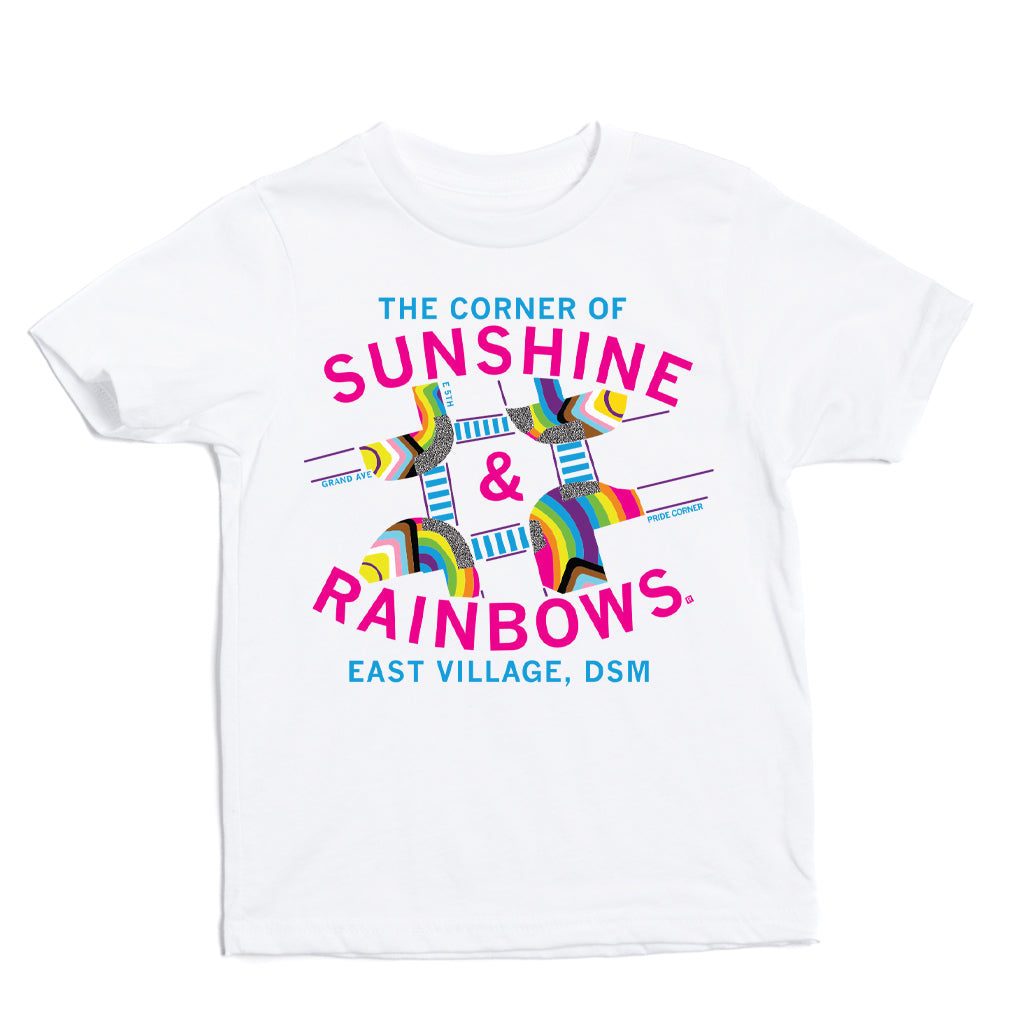 Corner of Sunshine & Rainbows Kids T-Shirt – RAYGUN