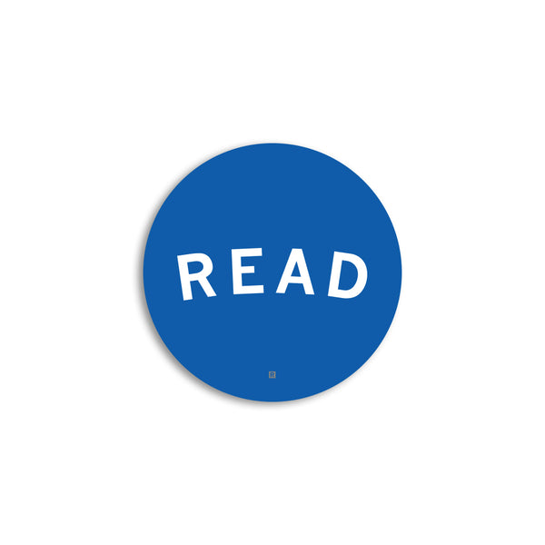 Read Curved Logo Mini Circle Sticker