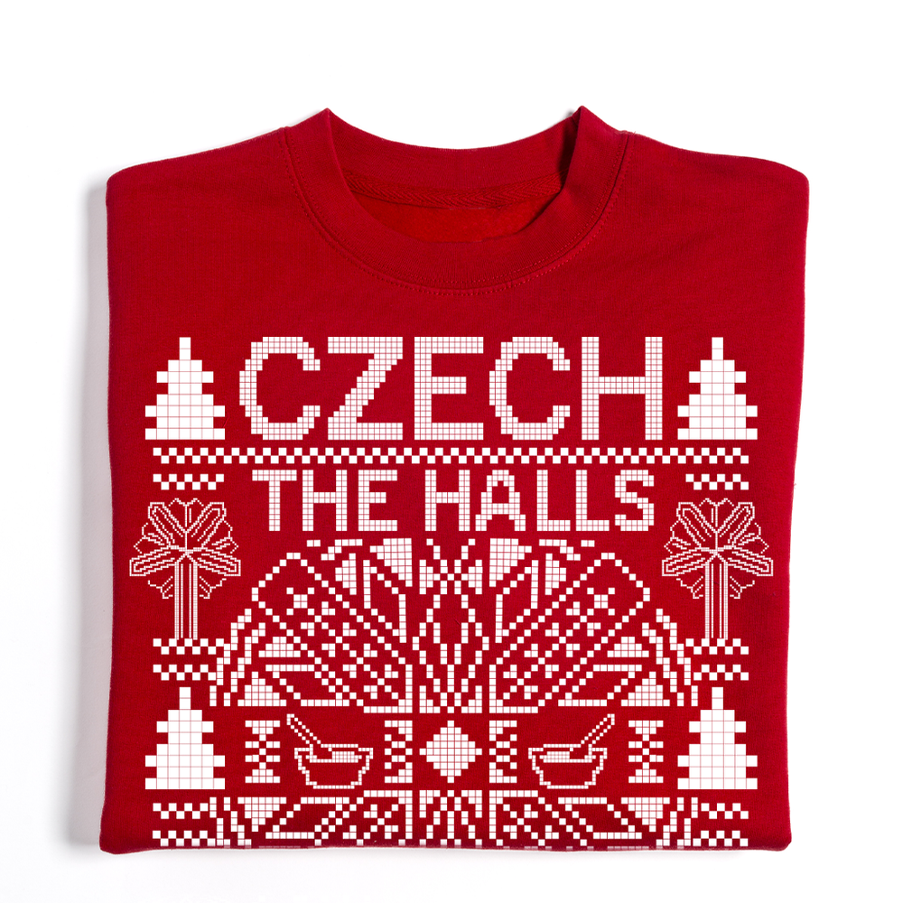 Czech The Halls Crew Sweatshirt