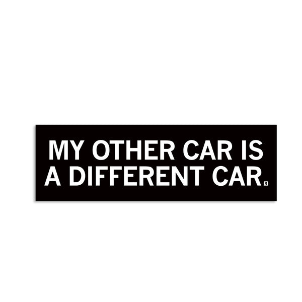 Different Car Bumper Sticker
