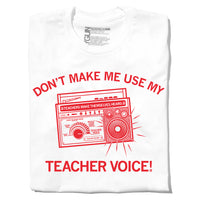 Use My Teacher Voice Graphic