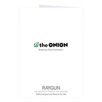 The Onion: Area Mom Freaking Out Greeting Card