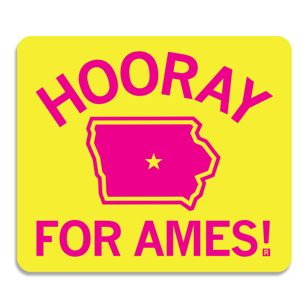 Hooray For Ames Sticker