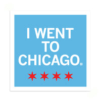 I went to chicago sticker