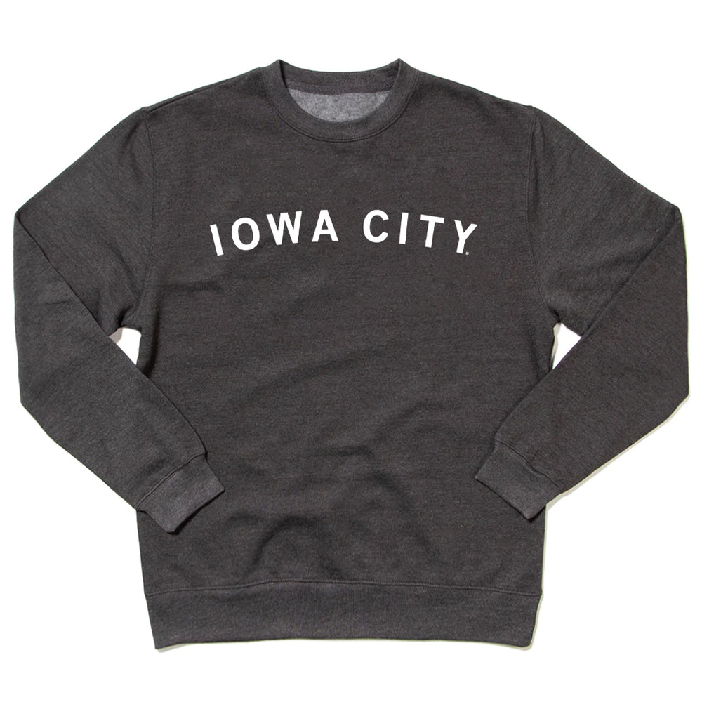 Iowa City Curved Logo Crew Sweatshirt RAYGUN