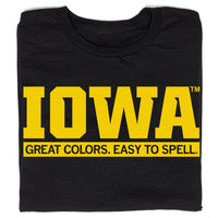 Iowa: Great Colors Easy To Spell Black