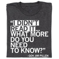 Jim Pillen Didn't Read This Shirt