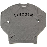 Lincoln Curved Logo Crew Sweatshirt
